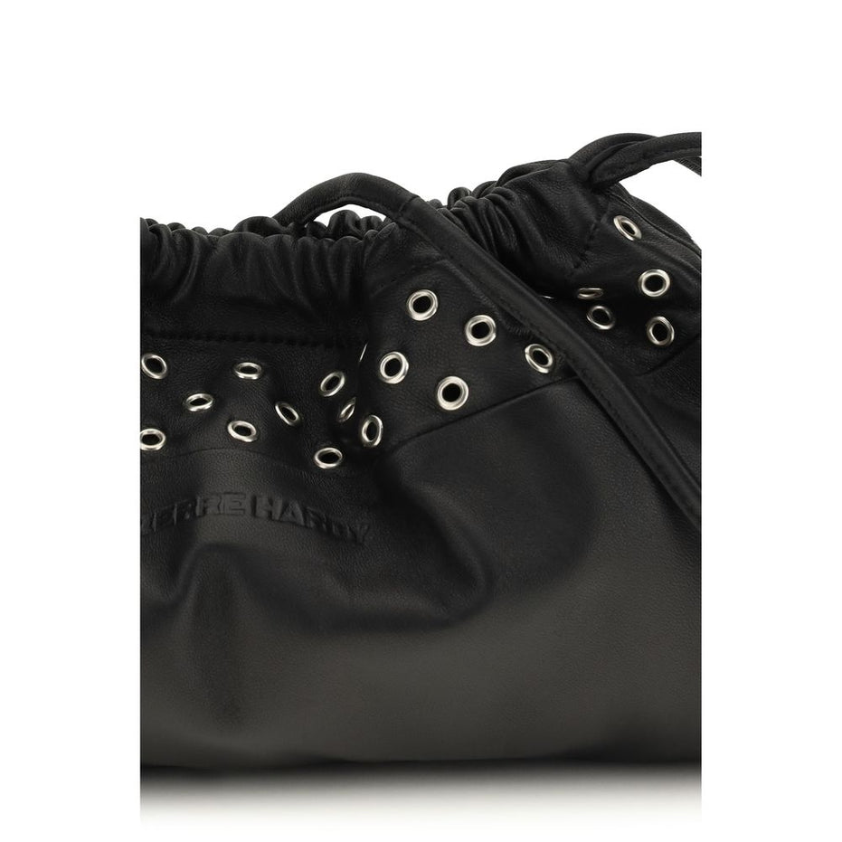 Pierre Hardy Black Calf Leather Bos Taurus Clutch Bag