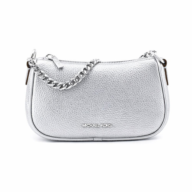 Michael Kors Gray Leather Shoulder Bag