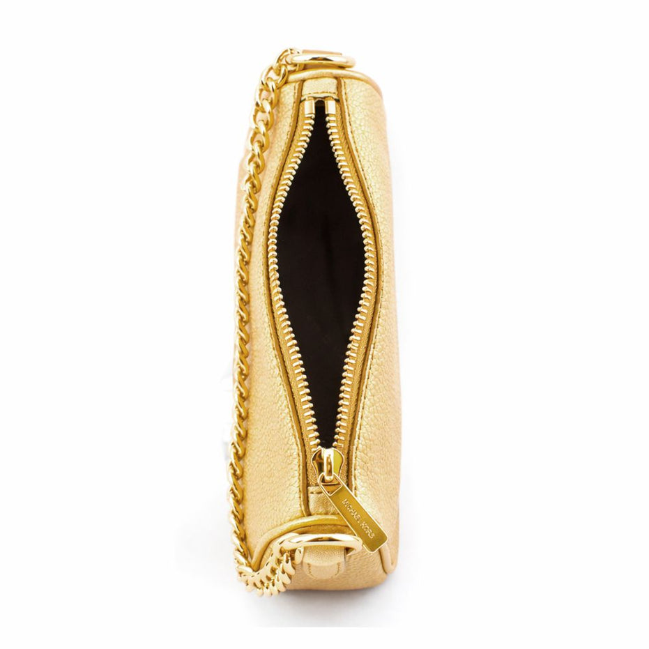 Michael Kors Gold Leather Shoulder Bag