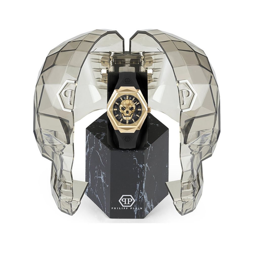 Philipp Plein Μαύρο Συνθετικό Ρολόι Φόρεμα