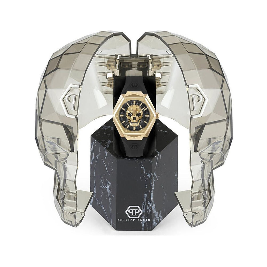 Philipp Plein Μαύρο Συνθετικό Ρολόι Φόρεμα