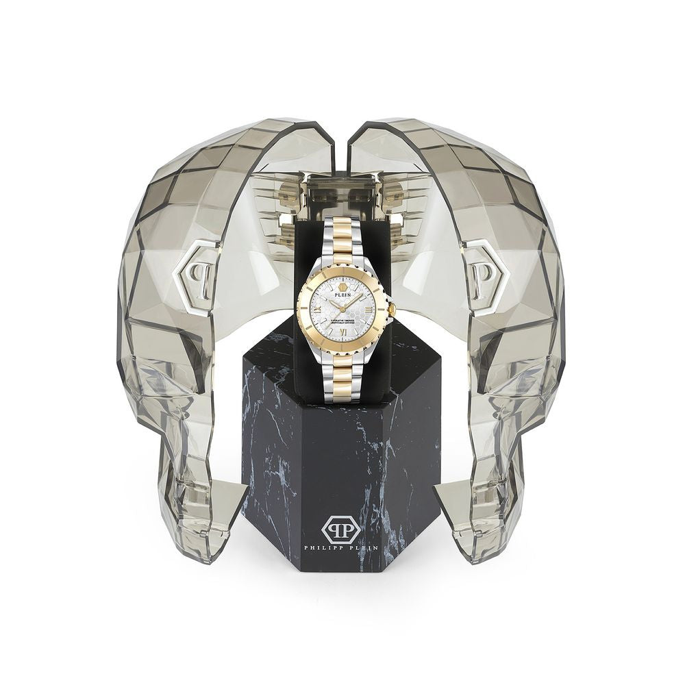 Philipp Plein Χρυσό Ανδρικό Ρολόι από Ανοξείδωτο Ατσάλι