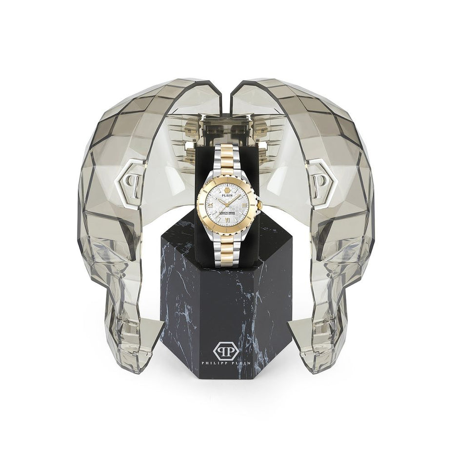 Philipp Plein Χρυσό Ανδρικό Ρολόι από Ανοξείδωτο Ατσάλι