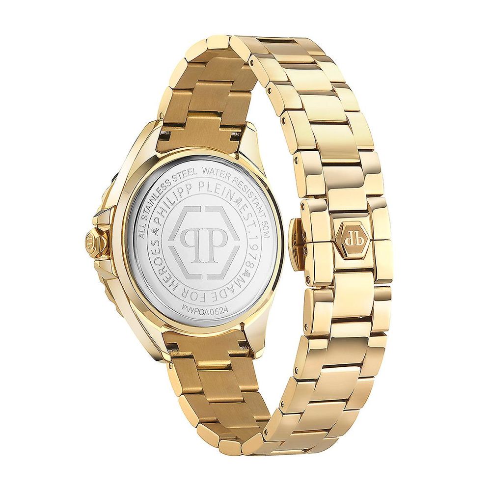 Ανδρικό Ρολόι Philipp Plein Gold από Ανοξείδωτο Ατσάλι