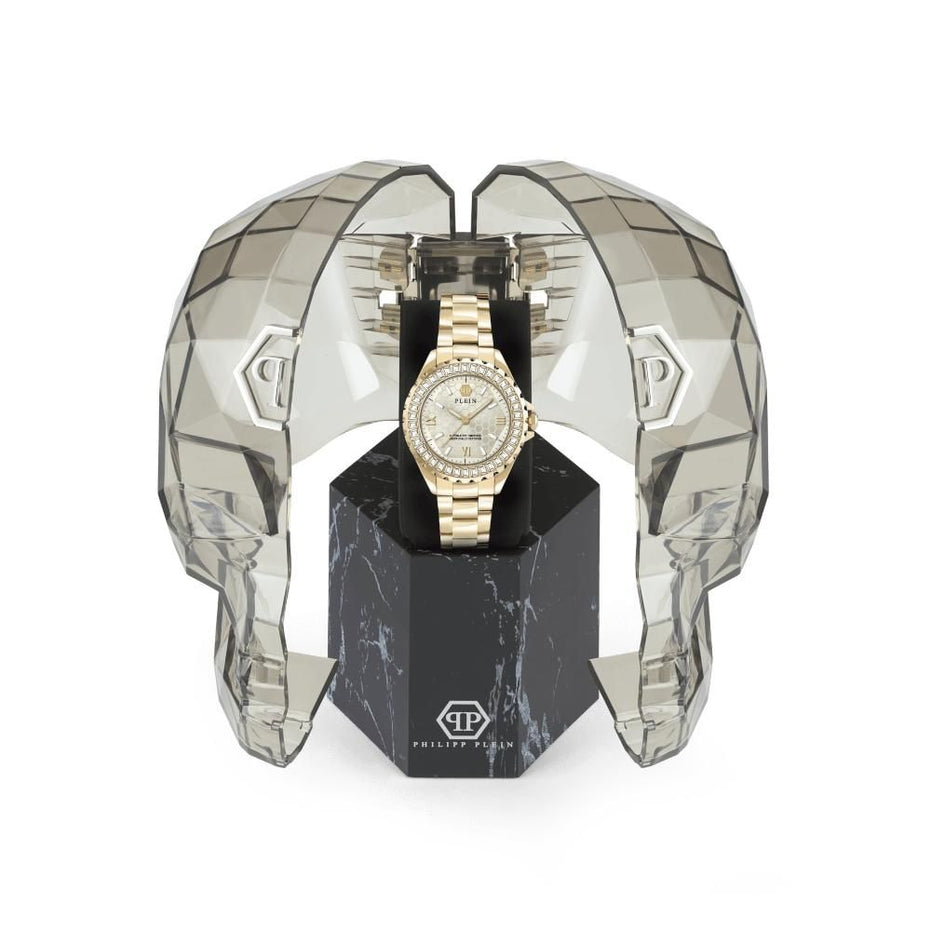 Ανδρικό Ρολόι Philipp Plein Gold από Ανοξείδωτο Ατσάλι