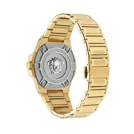 Χρυσό Ρολόι Χειρός Versace από Ανοξείδωτο Ατσάλι
