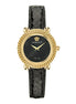 Versace Black Fur Dress Watch