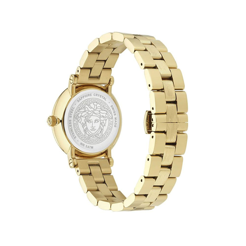 Ανδρικό Ρολόι Versace Χρυσό Ανοξείδωτο Ατσάλι