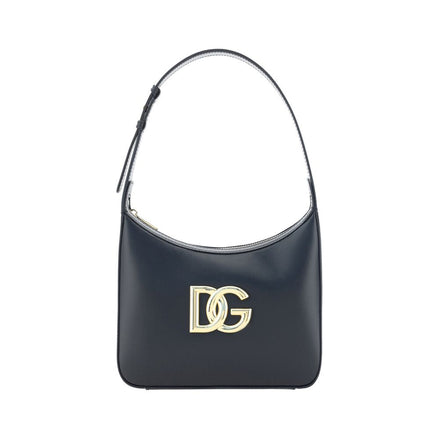 Dolce & Gabbana Μαύρη Δερμάτινη Τσάντα Ώμου από Δέρμα Μόσχου