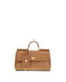 Dolce & Gabbana Beige Calf Leather Bos Taurus Shoulder Bag