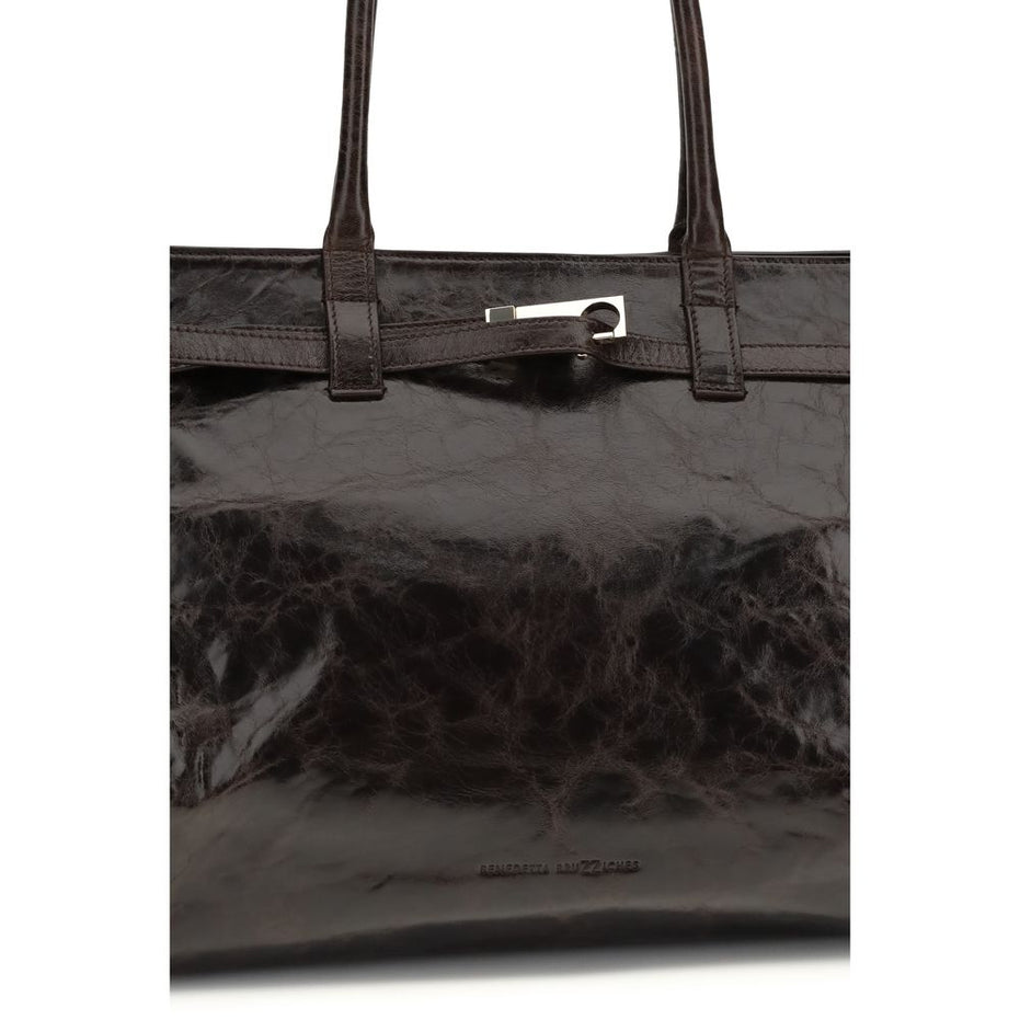 Benedetta Bruzziches Brown Calf Leather Bos Taurus Shoulder Bag