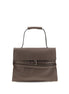 Moschino Brown Calf Leather Bos Taurus Handbag