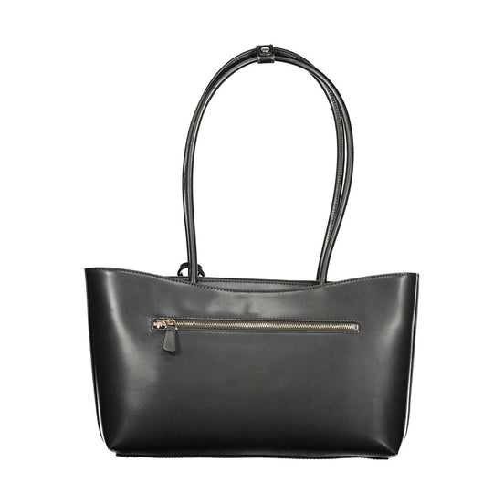 Guess Jeans Nero Poliuretano Woman Handbag
