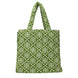 Tory Burch Green Cotton-Like Shoulder Bag