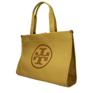 Τσάντα ώμου Tory Burch από κίτρινο ύφασμα  