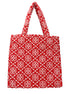 Tory Burch Red Cotton-Like Shoulder Bag