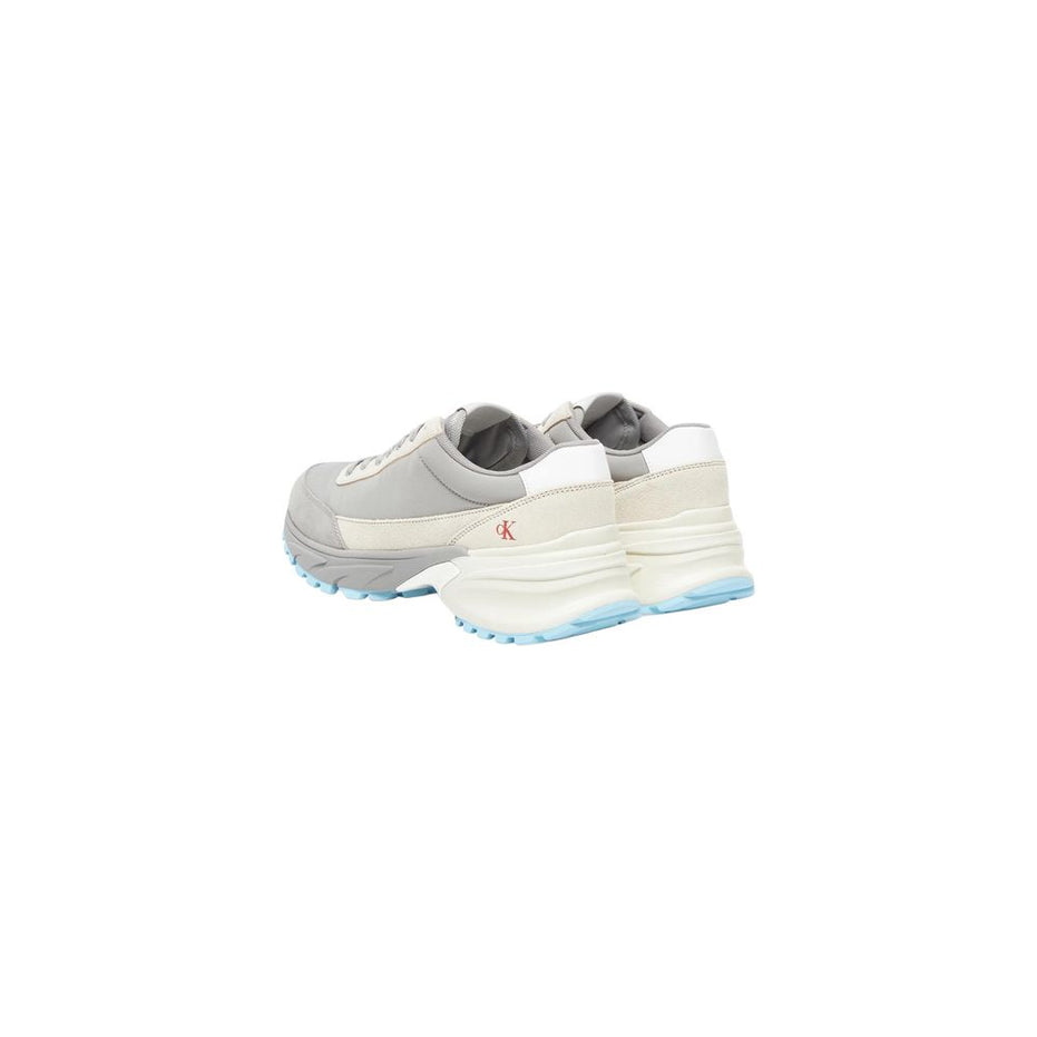 Calvin Klein Jeans Gray Suede Leather Athletic Sneakers
