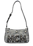 MCM Gray Fabric Crossbody Bag
