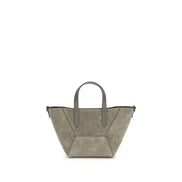 Brunello Cucinelli Beige Calf Leather Bos Taurus Shoulder Bag