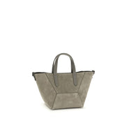 Brunello Cucinelli Beige Calf Leather Bos Taurus Shoulder Bag