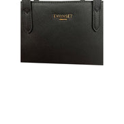 Twinset Black PU Women Shoulder Bag