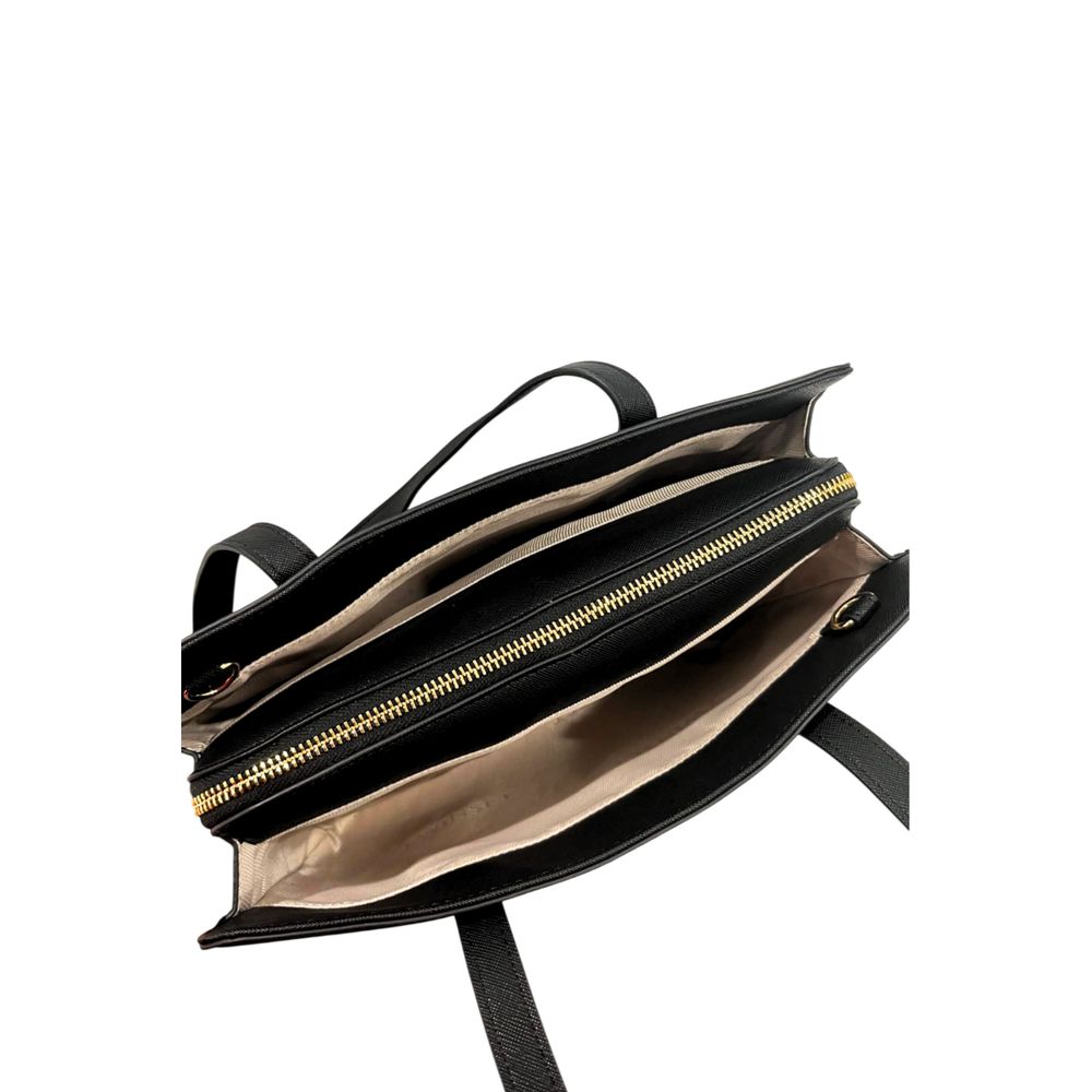 Twinset Μαύρη Γυναικεία Τσάντα Ώμου από Συνθετικό Δέρμα