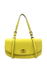 Twinset Yellow PU Women Shoulder Bag