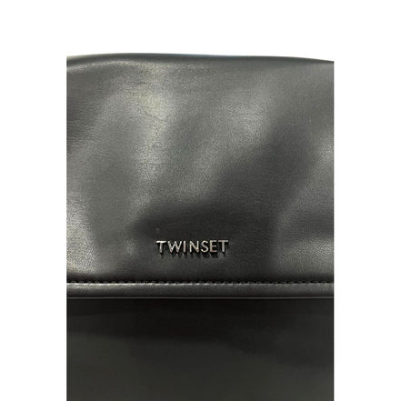 Τσάντα Χειρός Γυναικεία Twinset Μαύρη από PU