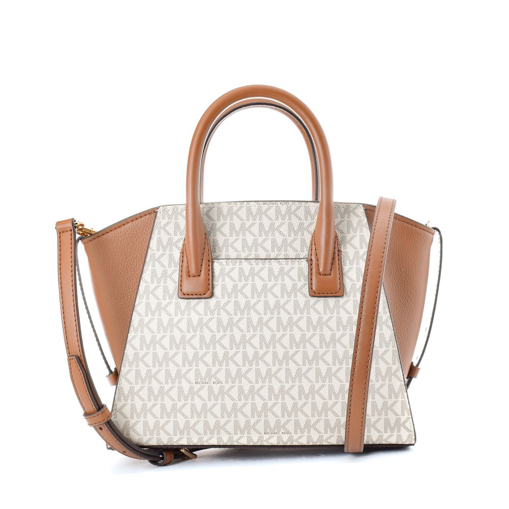 Μπεζ Υφασμάτινη Τσάντα Χειρός Michael Kors