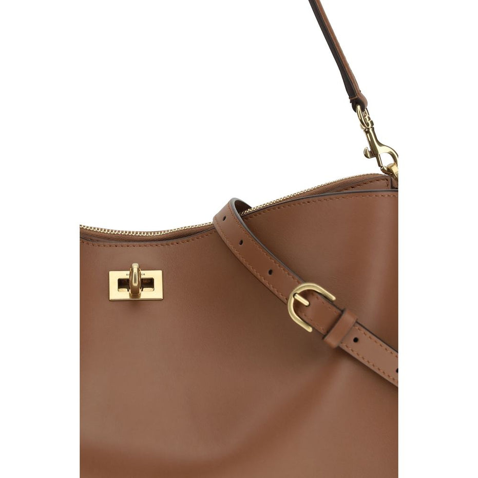 Balenciaga Beige Calf Leather Bos Taurus Shoulder Bag
