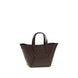 Brunello Cucinelli Bordeaux Calf Leather Bos Taurus Shoulder Bag