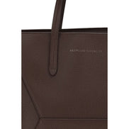 Brunello Cucinelli Brown Calf Leather Bos Taurus Shoulder Bag