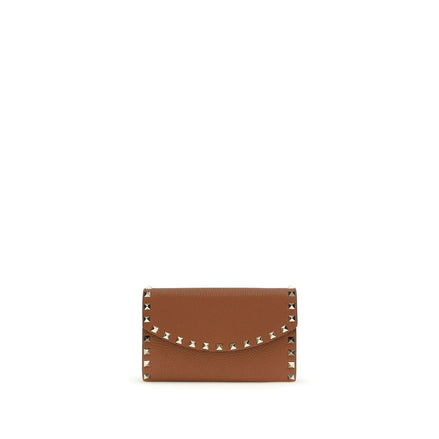 Valentino Garavani Brown Calf Leather Bos Taurus Wallet