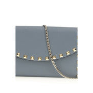 Valentino Garavani Blue Calf Leather Bos Taurus Wallet