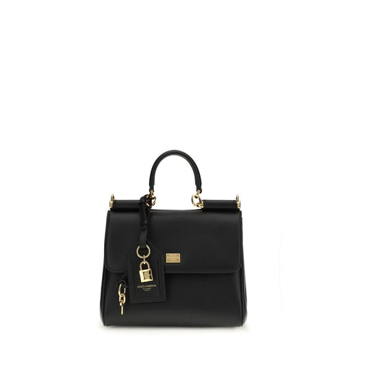Τσάντα Ώμου Dolce & Gabbana Μαύρο Δέρμα Μόσχου Bos Taurus