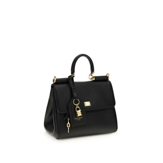 Τσάντα Ώμου Dolce & Gabbana Μαύρο Δέρμα Μόσχου Bos Taurus