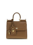 Dolce & Gabbana Brown Calf Leather Bos Taurus Shoulder Bag
