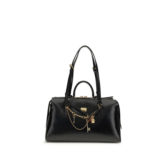 Τσάντα Ώμου Dolce & Gabbana Μαύρο Δέρμα Μόσχου Bos Taurus