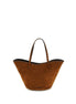 Staud Brown Calf Leather Bos Taurus Handbag