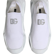 Dolce & Gabbana White Slip On Wave Low Top Sneakers Shoes