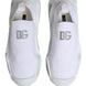 Dolce & Gabbana White Slip On Wave Low Top Sneakers Shoes
