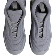 Dolce & Gabbana Gray Slip On Wave Low Top Sneakers