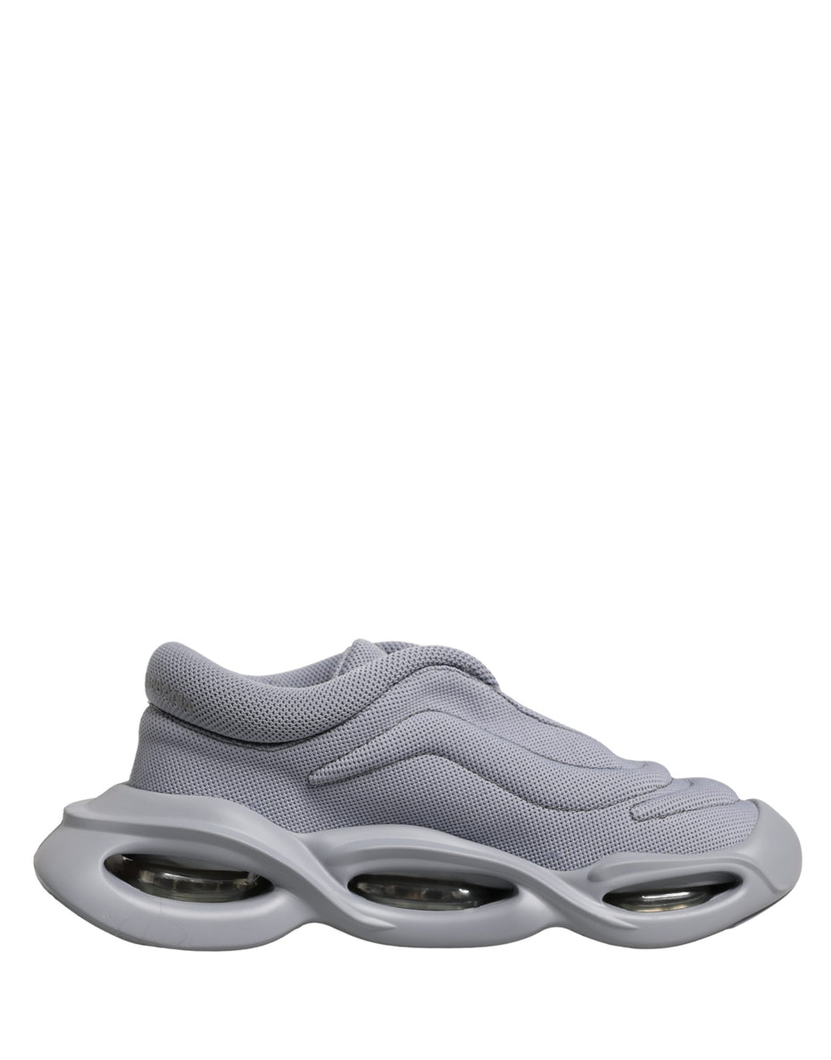 Dolce & Gabbana Gray Slip On Wave Low Top Sneakers