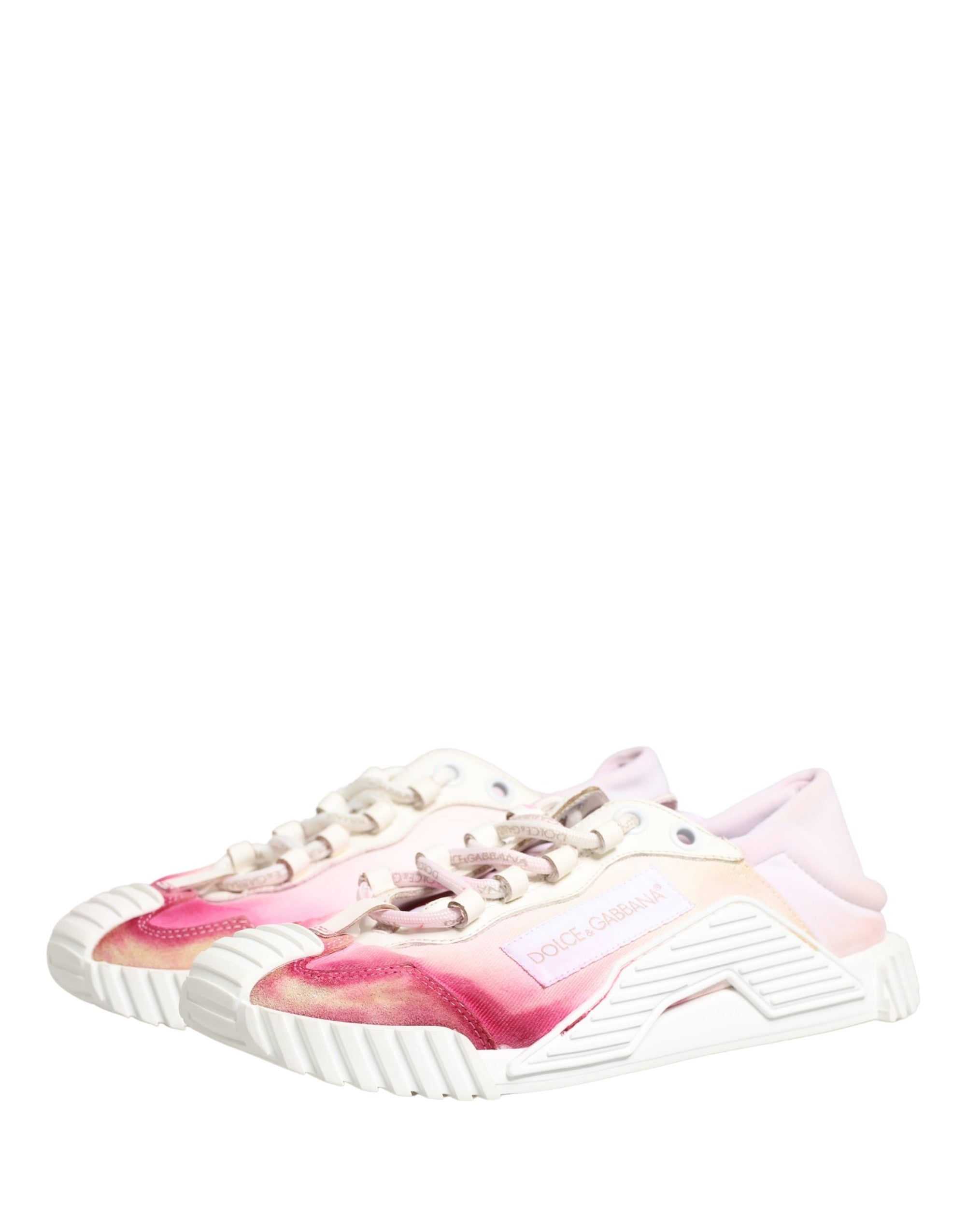 Dolce & Gabbana White NS1 Lace Up Low Top Sneakers Shoes