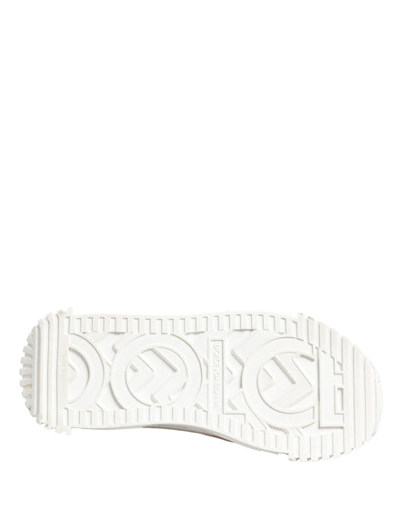 Dolce & Gabbana White NS1 Lace Up Low Top Sneakers Shoes