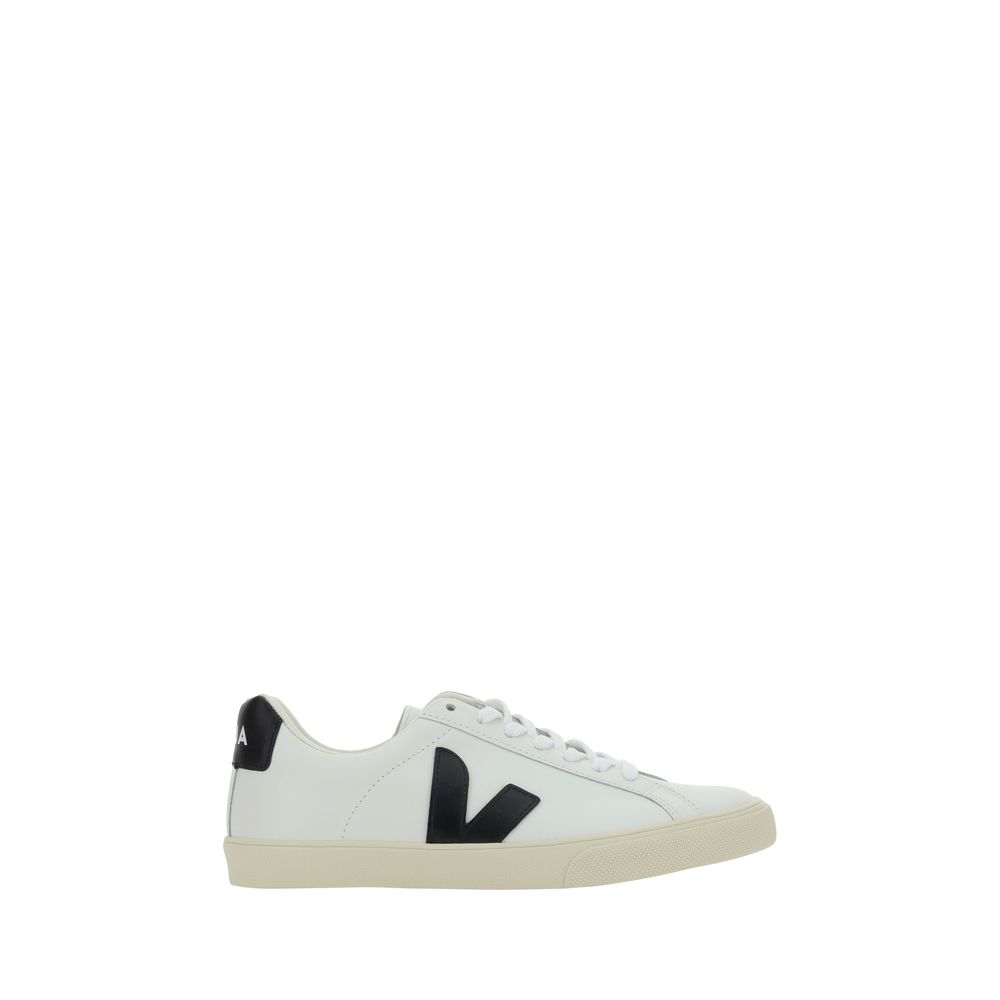 Veja White Calf Leather Bos Taurus Sneakers