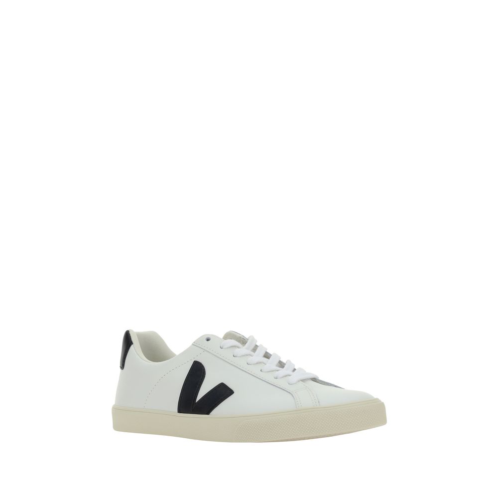 Veja White Calf Leather Bos Taurus Sneakers