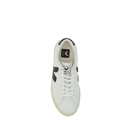 Veja White Calf Leather Bos Taurus Sneakers
