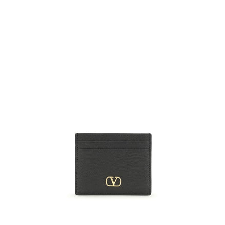 Valentino Garavani Black Calf Leather Bos Taurus Wallet