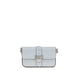 PINKO Blue Calf Leather Bos Taurus Shoulder Bag